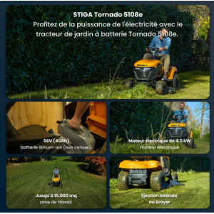 STIGA Tornado 5108e électrique 108 cm | Charpière